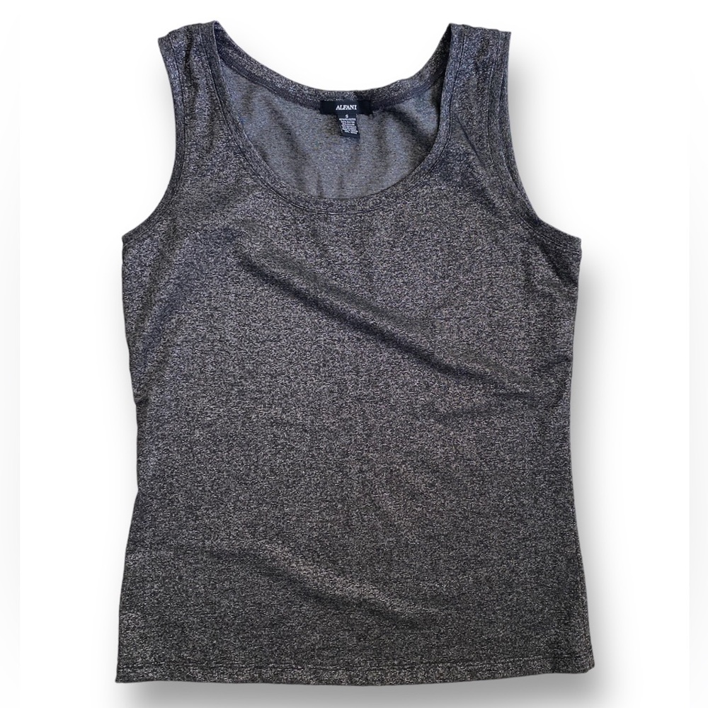 Alfani Metallic Shimmer Tank Top